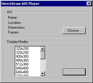 Рис. 8.1. Диалоговое окно для выбора AVI-файла в программе AviPlay