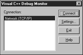 Рис. A.3. Диалоговое окно Visual C++ Debug Monitor