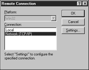 Рис. A.7. Окно Remote Connection