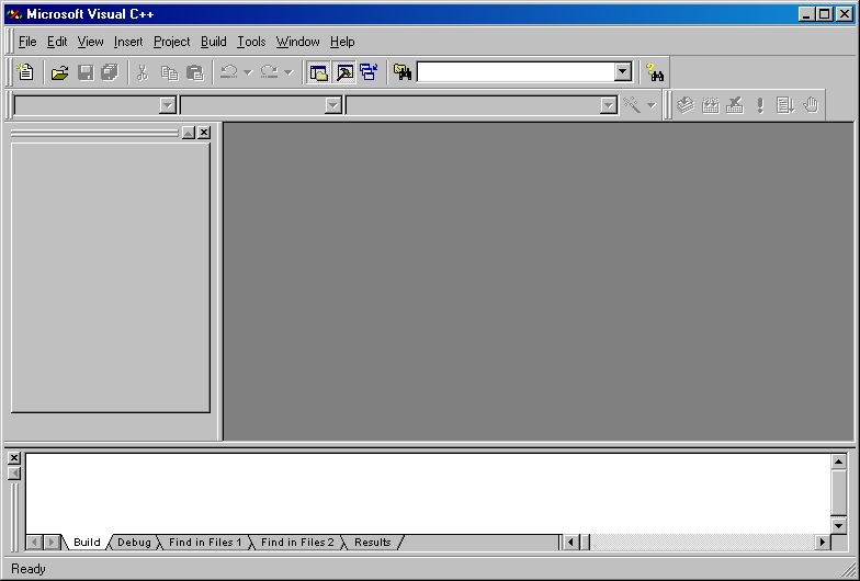 Рис. 2.2. Интерфейс Visual C++ 6.0