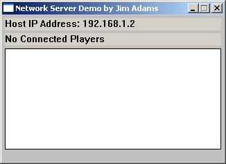 Рис. 15.10. Окно Network Server Demo