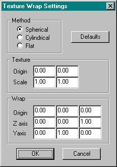 Рис. 5.2 Диалоговое окно Texture Wrap Settings